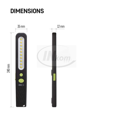 svietidlo ručné LED SMD 700lm magnet nabíjacie 1200mAh